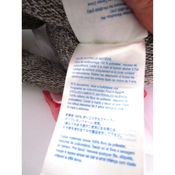 BAB Build a Bear Girl Sock Monkey - Red Bow/Dress 18" Plush Stuffed Animal Toy - Picture 12 of 15